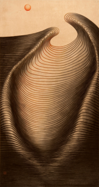 聚                                      
周綠雲 (1924-2011)                                   
1980年                                    
設色紙本直幅                      
179.7 x 95.5厘米                          
HKU.P.1986.1413  